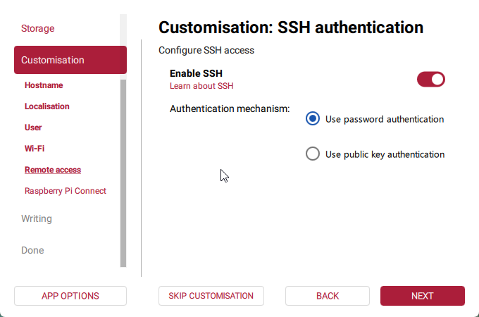 Enable SSH