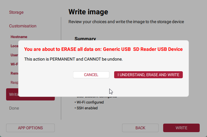 Confirm write